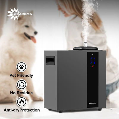 스마트 블루투스 HVAC 향수 확산기, 아로마테라피 Nebulizing Waterless Diffuser for Home, Office, Large Room, 완벽한 향수 확산기 최대 16,000 SQSF 대형 800ml 오일 병과 함께 - 검은색